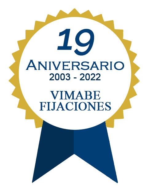 Vimabe Fijaciones sello aniversario